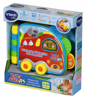 Kniha pre bábätko - VTECH TUT TUT AUTHO VZDELÁVACIEHO KNIHU 3M +