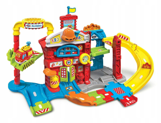 Hasičské auto - VTECH TUT TUT Točka FABRIC TRAILER CENTER + WARN
