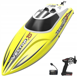 Loď, čln na diaľkové ovládanie - Vektor XS Motorówka Łódź 795-4 RTR 30km / H žltá