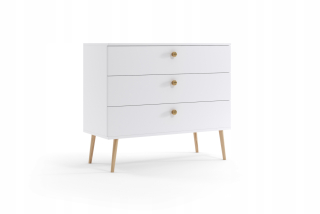 Komoda StiloMeble BOHO 100 x 42 x 85cm matná biela