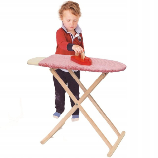 Viga Toys Drevená žehliaca doska + žehlička