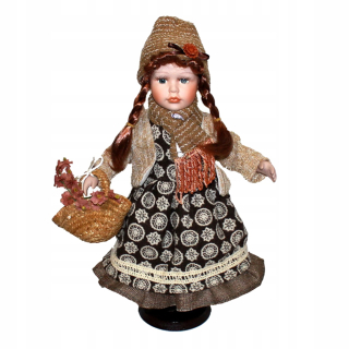 Porcelánová bábika - Vintage elegantný bábika bábika