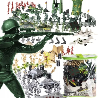 Vojaci vojenskej základne 300 prvkov malí vojaci Hračka Army xxl