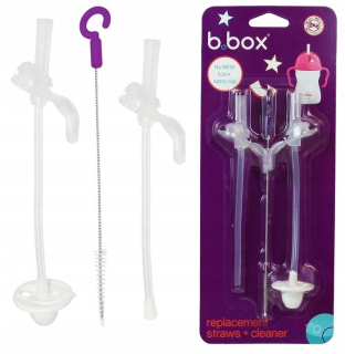 B.BOX Náhradné slamky, rúrky na fľašu s vodou, pohár, 2 ks