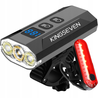 Osvetlenie na bicykel KINGSEVEN M1-1200 + zadné svetlo 1200 lm batéria