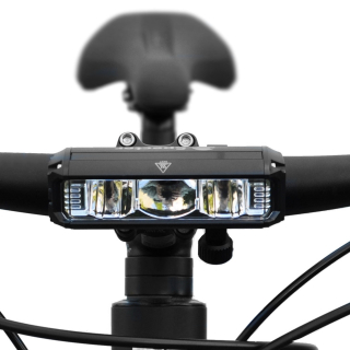 Výkonná lampa BICYCLE baterka Halogénové svetlo 3 x LED predné 1200 lm