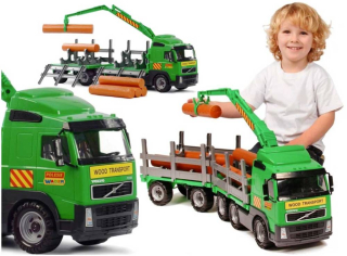 Tatra, nákladné auto - Wader 77cm TIR Crane HDS príves s drevom 8725