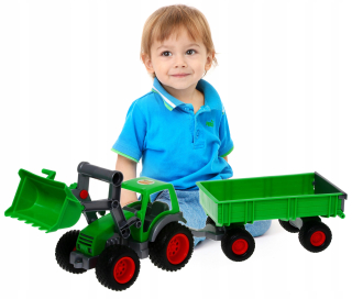 Traktor - Brodivých vtákov 8817 Traktor Farmer technik s 63 cm prívesom