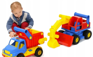 Detský báger - Brodivých vtákov bager Charger + Tipper Truck 0452