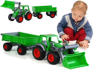 Traktor - Brodivých vtákov Traktor s túru + Rubber prívesu koleso 8817