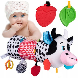 Valčekové fudge senzory Balibazoo Cow Teether Tags