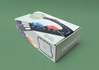 Waytoplay Highway - Sada 24 ks - gumové pásy