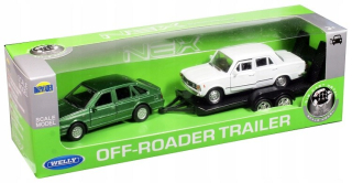 Welly - Polonez Caro + Fiat 125p na Lawet 1:34