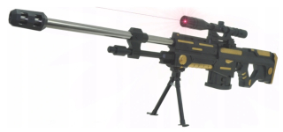 Detská zbraň - Veľká puška sniper na gule zlaté kw888 veľký