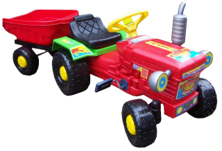 Traktor - SKVELÉ PEDÁLOVÉ TRAKTORY S PRÍVESOM + PENCILY!