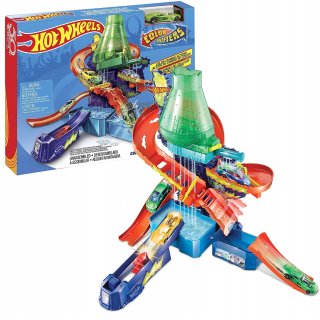 Vodné dráha Hot Wheels + vozidlo Auto zmení farbu