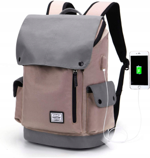 Školský batoh - Vodotesný batoh laptop 15 palcov School USB