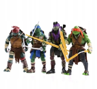 Rozprávková postavička - Warriors Korytnačky Ninja Turtles 4 postavy hračky