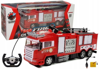 Hasičské auto - Fire Truck Fire Brigade na Radio R / C + Pilot