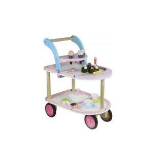 Drevený vozík 56cm so zmrzlinou veľké drevené riad