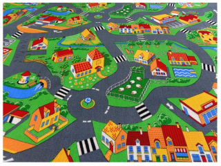 Koberec do detskej izby - Koberec koberec pre deti 180x200 Vážení ulíc