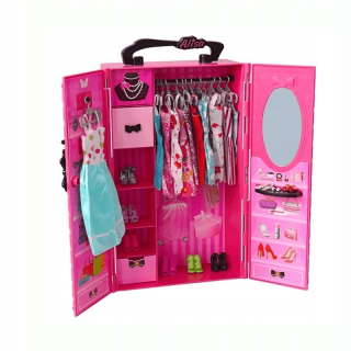 Bábika Barbie - Dream skriňa pre bábiky + oblečenie 3067