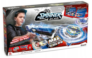 Pištoľ pre deti - Duálny Hurricane Spinner 86311 Dumel