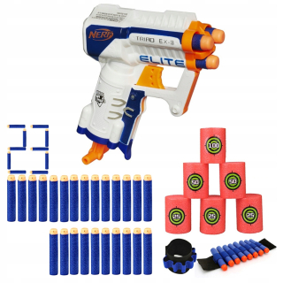 Pištoľ pre deti - Nerf Elite Triad EX3 arrow + doplnky