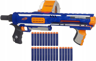 Detská zbraň - NERF LAUNCHER N-STRIKE ELITE RAMPAGE +25 ŠÍPKY