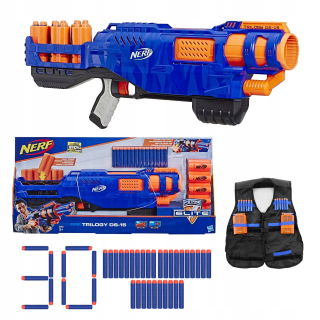 Pištoľ pre deti - NERF N-strike Trilogy DS-15 + príslušenstvo