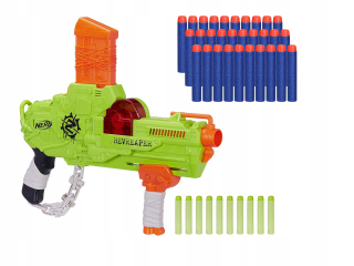 Pištoľ pre deti - Nerf zombie strike revreaper + add-ons