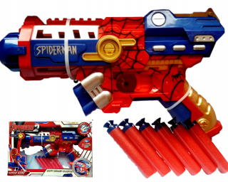 Pištoľ pre deti - Pištoľ launcher spiderman arrow Nerf štít