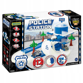 Dráha pre deti, stavebnica - Wader 53520 Play Trucks City Polícia Post