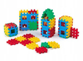 Plastové doštičky plastové bloky vzdelávacie hračky pre detskú super puzzle