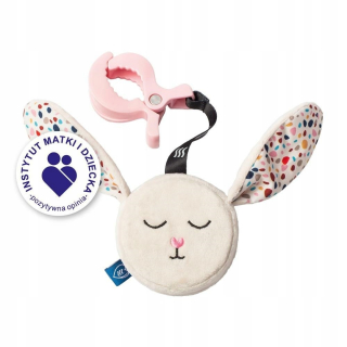 Hrkálka, chrastítko - Whisbear Szumiący Bunny Bunny Racing s príveskom