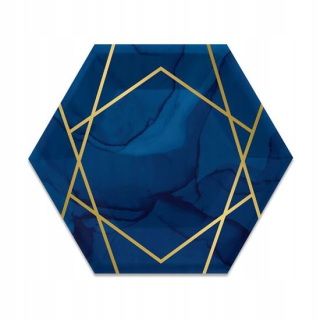 Witbaard Party Taniere Navy & Gold 20 cm