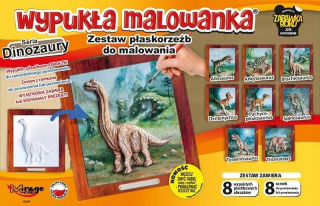 Konvexné maľovanky - Dinosaury sada 8 designov