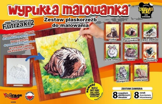 Konvexné maľovanky - kožušinový S2 sada 8 designov