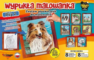 Konvexné maľovanky - Dogs Series 2 Sada 8 designov