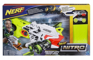Pištoľ pre deti - Nerf Nitro Aerofurry Ramp Rage + 2 autá