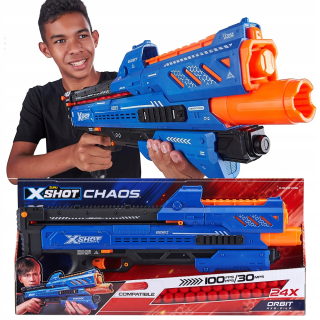 Pištoľ pre deti - X-Shot Chaos Orbit Launcher + Lopty Nerf Rival