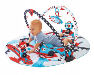 Vzdelávacia podložka pre deti - Yookidoo Vzdelávacie Mat Robe 40128 Contrast