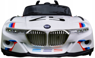 BMW auto Biela, Čierna, Červená