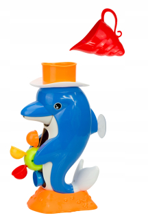 Hračka do vody - Dolphin kúpeľ hračka s mlyn + lievika