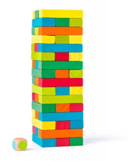 Hračky pre deti Drevené Jenga veža Wodyland