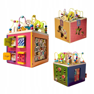 ZAO ZOO Drevená Education Cube - B.Toys