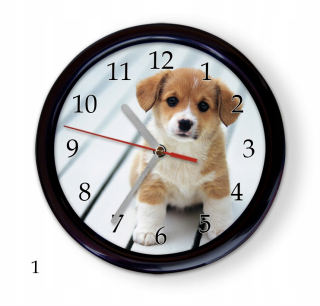 Hodiny do detskej izby - Nástenné hodiny Dog Psy veľký výber designov