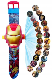 Akčná figúrka, postavička - SLEDUJTE ŽELEZNÝ ČLOVEK AVENGERS OBRAZOVÝ PROJEKTOR