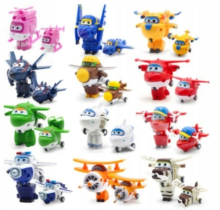 Rozprávková postavička - Sada 12ks figúrky postavy Super Wings Lietadlá