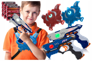 Pištoľ pre deti - Sada 2 pištole laser laser tag laser